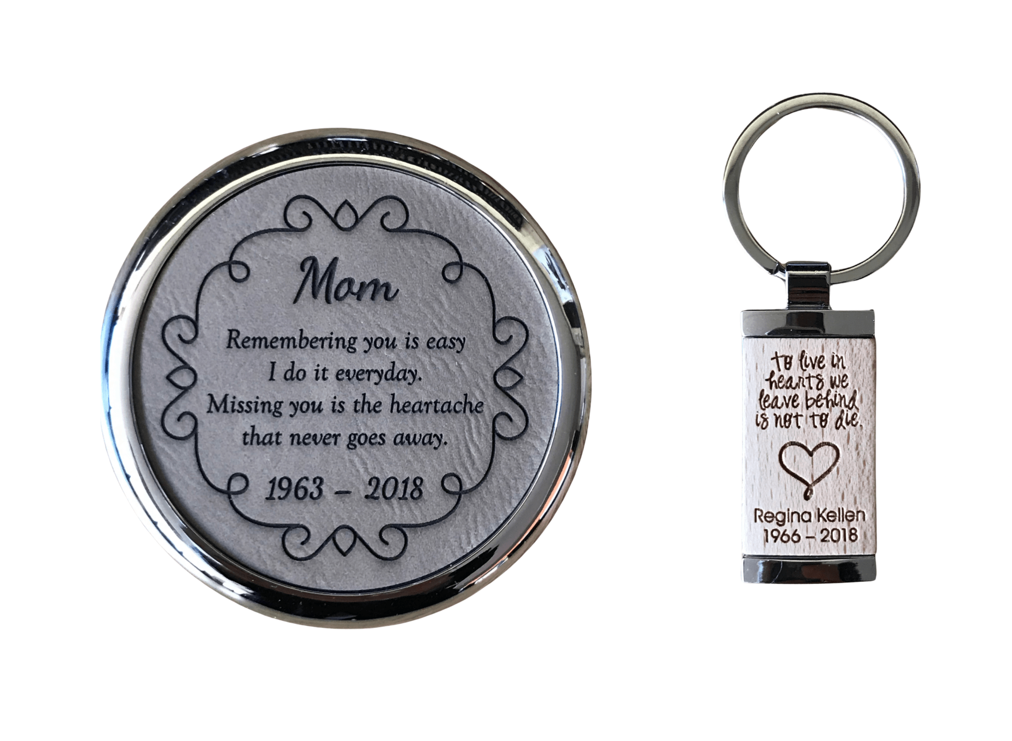 Even coasters and keychains can be engraved with love and memories.