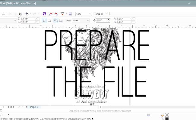 Prepare The File