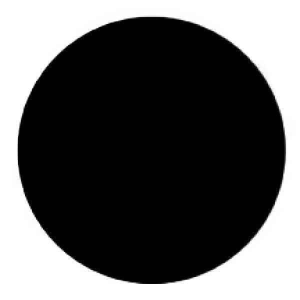 Image Of Blank Jet Black Granite Circle Tile