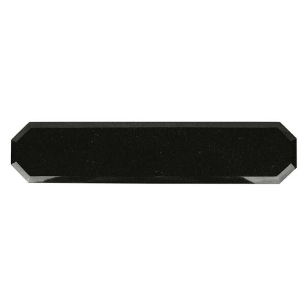 Jet Black Granite Octagon Name Plate