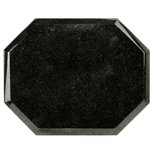 Jet Black Granite Octagon Plaque