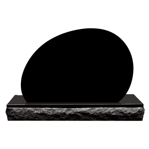 Jet Black Granite Upright Mini Memorial Ov01 – Blank