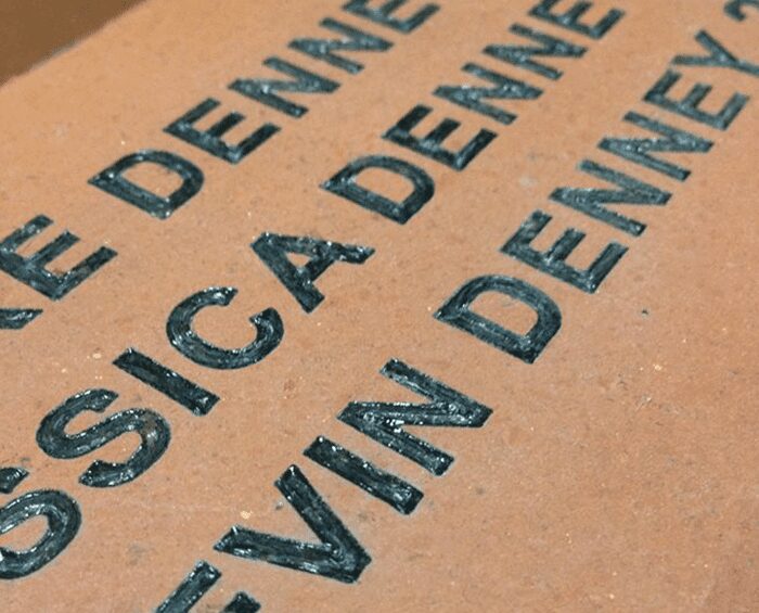 Laser Engraved Brick