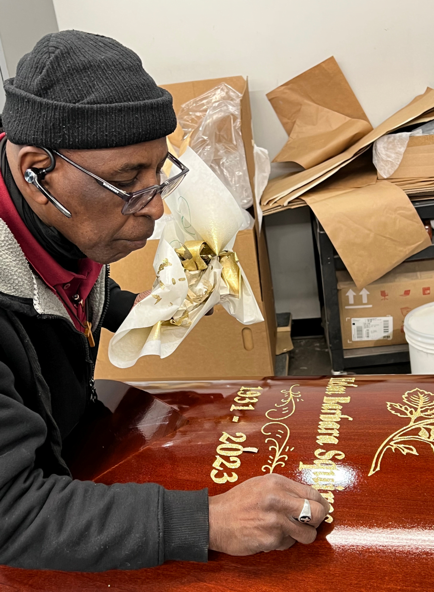 Casket Engraving