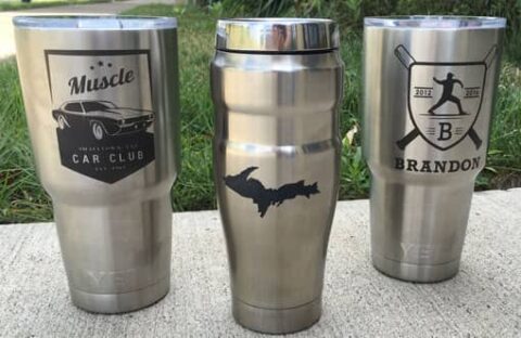 Laser Engraving Stainless Steel Tumbler Mugs - AP Lazer