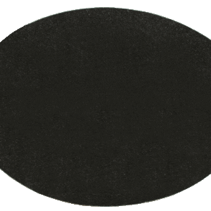 Jet Black Granite Oval Memorial Tile - Blank-0