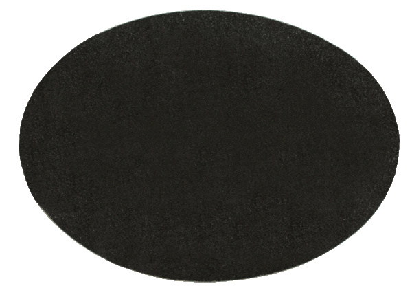 Jet Black Granite Oval Memorial Tile - Blank-0