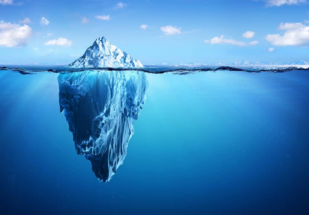 Iceberg Under Water