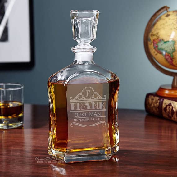 Personalized Liquor Decanter Created With A Laser Cutting Machine