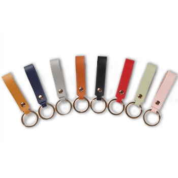 Leather Key Chains In Assorted Colors