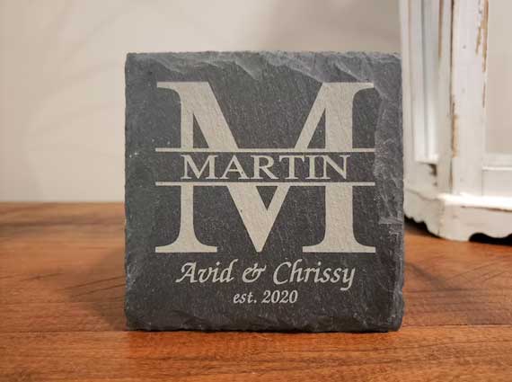 photo of slate coasters by AP Lazer