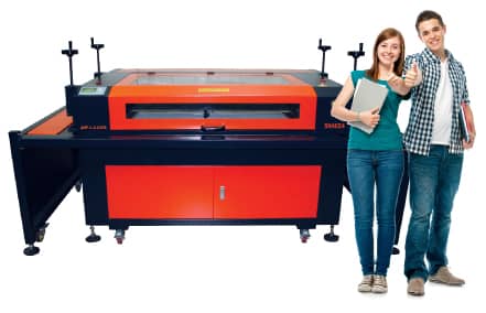 Students With Laser Machine