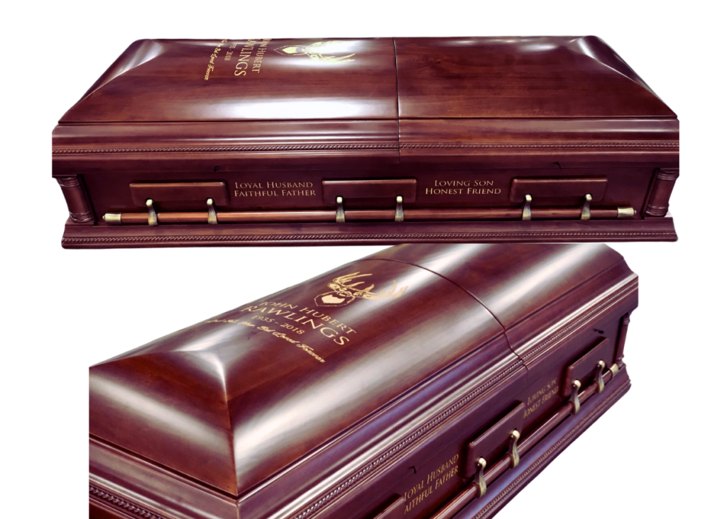 Wood Casket Side Engraving