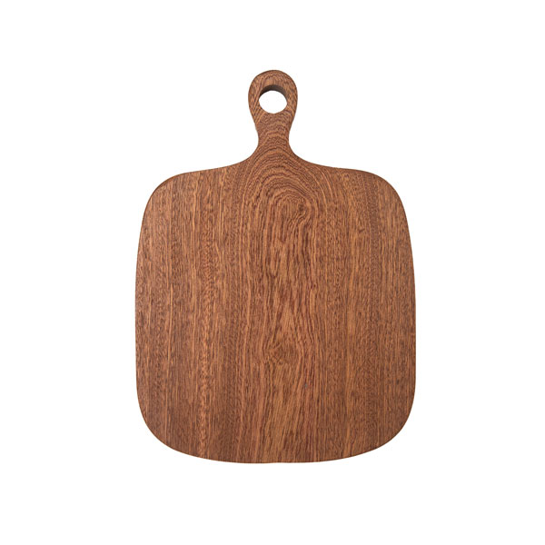 Wood Cutting Board Red Round
