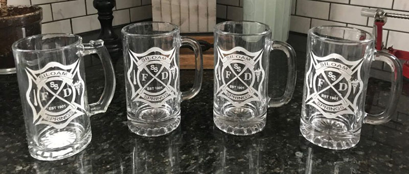 laser engraved beer steins