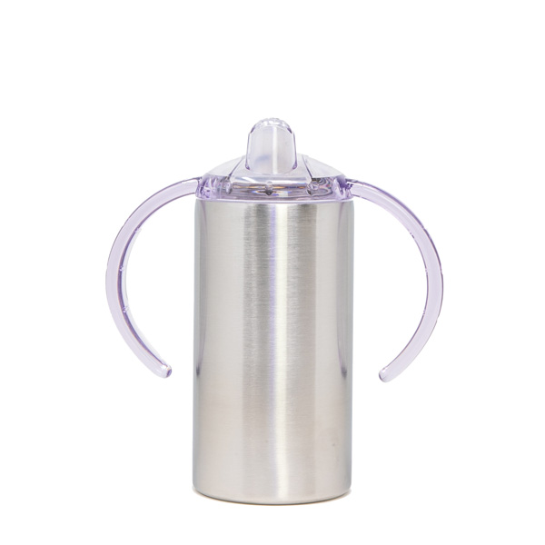 12OZ STAINLESS STEEL STRAIGHT SIPPY CUP