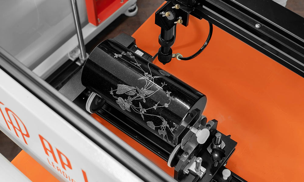 Laser engraving a personalized memorial keepsake