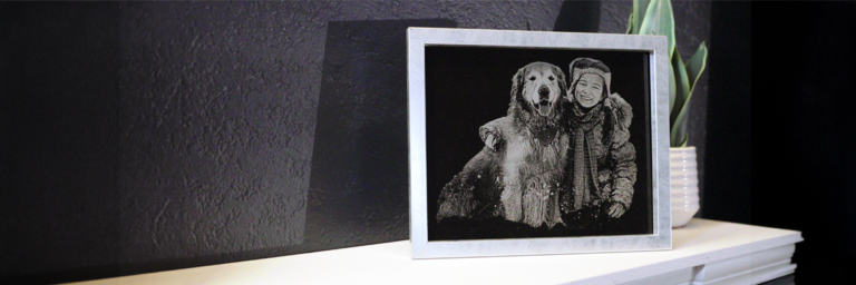 How to Laser Engrave a Photo on Painted Glass with an AP Lazer